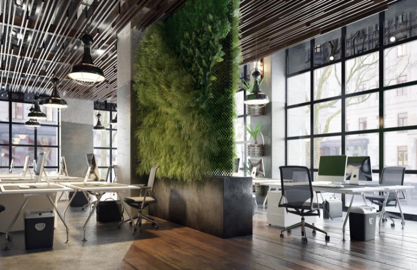 COMMERCIAL INTERIOR DESIGN TRENDS 2023 living walls - seko construction